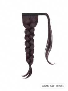 Wrap Around Low Ponytail Braided Synthetic Hair Heat Resistant Natural Hairpiece Fashion Hair Accessories For Women Daily Party, Halloween - Multicolor - View 6