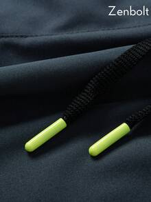 Zenbolt 男士 2 合 1 跑步長褲，附拉鍊口袋，深灰色短褲內搭黑色壓縮緊身褲，抽繩運動緊身褲，適合健身房 - 深灰色 - 查看 6