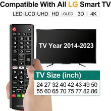 Control remoto universal para Smart TV, compatible con todos los modelos de TV LCD LED OLED UHD HDTV 3D 4K, control remoto de repuesto con teclas de acceso rápido - Ver 3