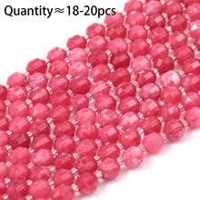 8mm Natural Faceted Lulutong Stone Beads With Rhombus Spacer Beads, Handmade DIY Beaded Jewelry Semi-Finished Material Accessories Loose Beads - Lulutongzhu - View 12