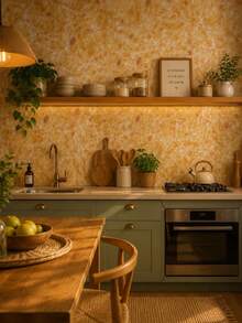 Self-Adhesive PVC Wallpaper, Washable, Decorative Wood Pattern, 5m X 10m Roll, For Home Renovation And Decoration, Living Room, Bedroom, Kitchen, Furniture, Patterned Wall Covering. - G201 - 查看 5