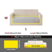 1PC Linen-Like Pet-Resistant Non-Slip Sofa Cushion, Label-Decorated Simple Style Mat, Four-Season Universal Machine-Washable Sofa Protector Cover. - Multiple Styles 1 - View 13