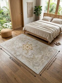 Hellfarbener Teppich im Boho-Stil für Wohnzimmer, große Größe, weich, geeignet für Küche, Esszimmer, Schlafzimmer, Innen-/Außenbereich, Büro, Lobby, rutschfeste Fußmatte, Flur, Arbeitszimmer, Feiertags-Dekoteppich - Verschiedenfarbig - Übersicht 14
