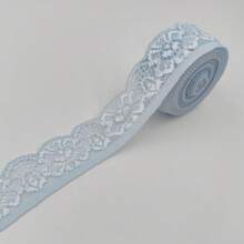 5碼 1英吋寬蕾絲彈性飾邊蕾絲緞帶 蕾絲邊裝飾 縫紉手工藝 婚禮派對裝飾 衣物內衣裝飾 蕾絲手工配件 DIY - 蕾絲花邊 - 查看 31