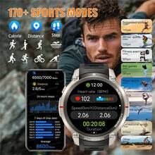 GUHUAVMI Smartwatch GPS Olahraga Outdoor Pria Terbaru 2026 yang Tahan Lama, Unduhan Offline GPS Asli, Pemosisian GPS Presisi Tinggi, Layar Sentuh Penuh AMOLED HD 1,43 Inci 466*466, Jam Tangan Renang Tahan Air 5ATM, Panggilan Bluetooth, Asisten Suara, Fungsi Pengingat, 170+ Mode Olahraga, Pelacak GPS, Kompas/Ketinggian/Barometer, Pelacak Aktivitas, Jam Tangan Pelacak Kebugaran dengan Penghitung Langkah, Jarak, Kalori, Smartwatch Wanita, Desain Modis Dua Warna, Baterai Kapasitas Besar 500mAh, Kompatibel dengan iOS dan Android - View 8