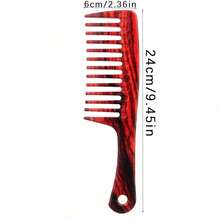 Wide-Tooth Comb For Curly And Permed Hair, Women's Long Hair Home Use, Large Size Hair Combing Tool, Styling Coarse-Tooth Wide-Tooth - Multicolor - View 4