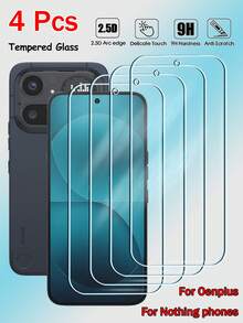 RQVQJ 4片裝全螢幕鋼化玻璃螢幕保護貼，相容於 One Plus Nord CE 6 5 4 3 2 Lite 15 13R 1+15 1+15T 1+15R 1+13T 1+13R Nothing Phone 4a 3a 3 2 Pro Lite，全覆蓋膠貼式手機螢幕保護玻璃 - 無色 - 查看 16