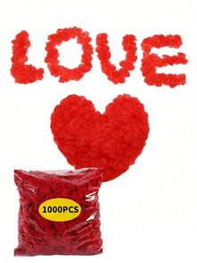 100/1000pcs Artificial Rose Petals, Non-Woven Fabric Material, Layered Petals, Scattered Flowers, Confession Floral Material, Best Gift, Artificial Petals Wedding Petals Artificial Rose Petals. Convenient And Practical, Beautiful And Practical - Multicolor - View 8
