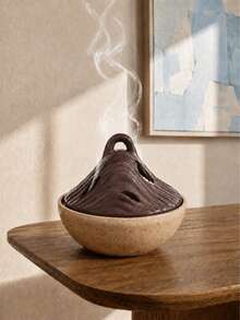 1pc Mountain Landscape Incense Burner, Deep Green Zen Decor, Nature-Inspired Aromatherapy Accent, Meditation Ornament, Sculptural Home Decor, Suitable For Living Room, Bedroom, Desk - Multicolor - View 6