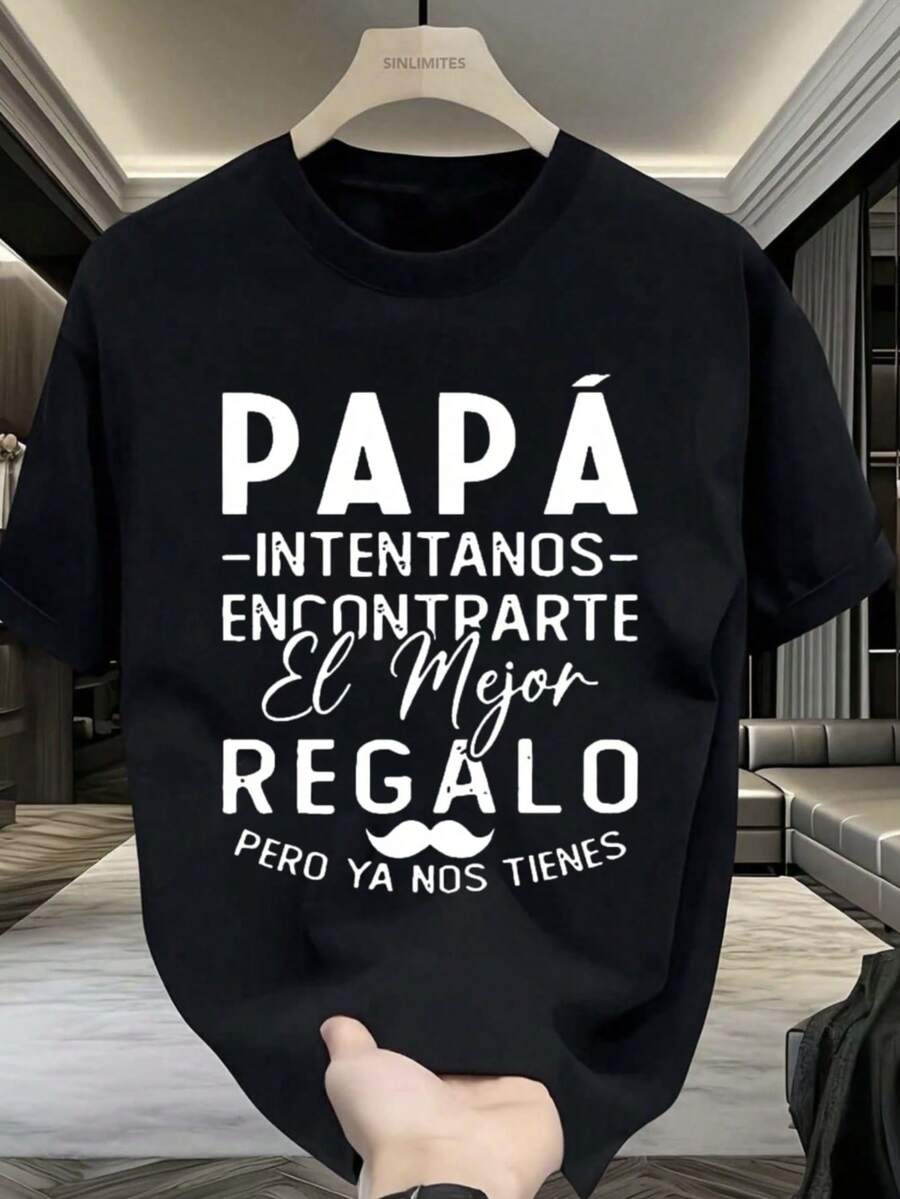 Men's Summer T-Shirt | Father's Day Gift, Gift For Dad - Black - View 1