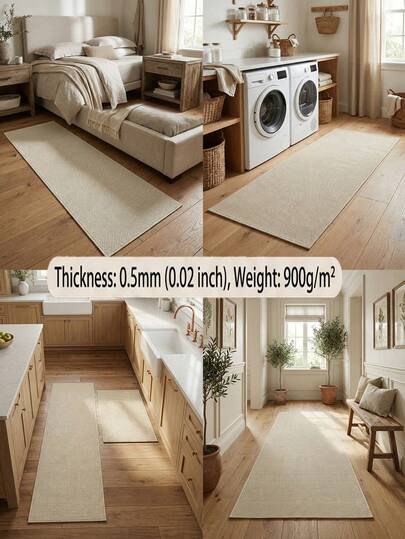 1pc, Brown Faux Sisal Runner Rug, Selected High-Quality Faux Sisal Material, Water-Absorbent Top, Especially Suitable For Door Mats, Runner Rugs, Platform Hot-Selling Style, Personalized Home Decor, Fashionable Home Decor, Popular Among Young People, Mainly Used For Living Room, Porch, Study, Dining Room Decoration, Machine Washable, New Style This Year, Multiple Sizes Available, Housewarming Gift, Christmas Gift