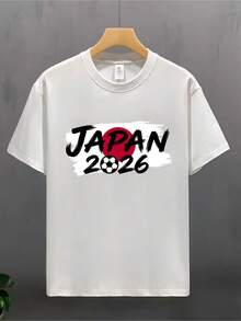 Playera Unisex Japón 2026 Fútbol: Estilo versátil y cómodo para toda la familia.para fans del deporte, diseño único y moderno.¡Consigue la ahora! OFNY - Blanco - Ver 1