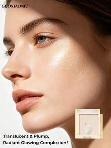 GUOXIAONIU Iluminador Líquido Dorado Beige, Brillo Líquido Multiusos para Cara y Body, Acabado Luminoso Natural Hidratante, Gotas de Brillo Líquido de Larga Duración Resistentes al Agua y a las Manchas, Adecuado para Pómulos, Clavículas, Piernas - #Beige dorado - Ver 2