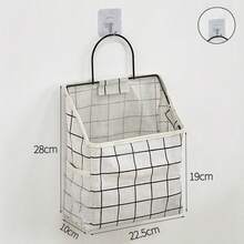1pc Minimalist Hanging Storage Bag, Fabric Pocket Organizer For Bedroom And Bathroom, Wall-Mounted Storage Pocket, Suitable For Dorm Room Door Hanging Storage, Wall-Mounted Desktop Storage Bag - Organizer Bag - View 15