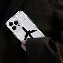 Phone Case: An Airplane-Patterned Space-Themed Drop-Proof Phone Case, Suitable For Apple  17 16 15 14 13 12 11 XS XR X 8 7 Mini Plus Pro Max SE Series.It Provides Full Protection, Full Coverage, And A Precise Fit.This Creatively Designed Case - 無色 - 查看 5