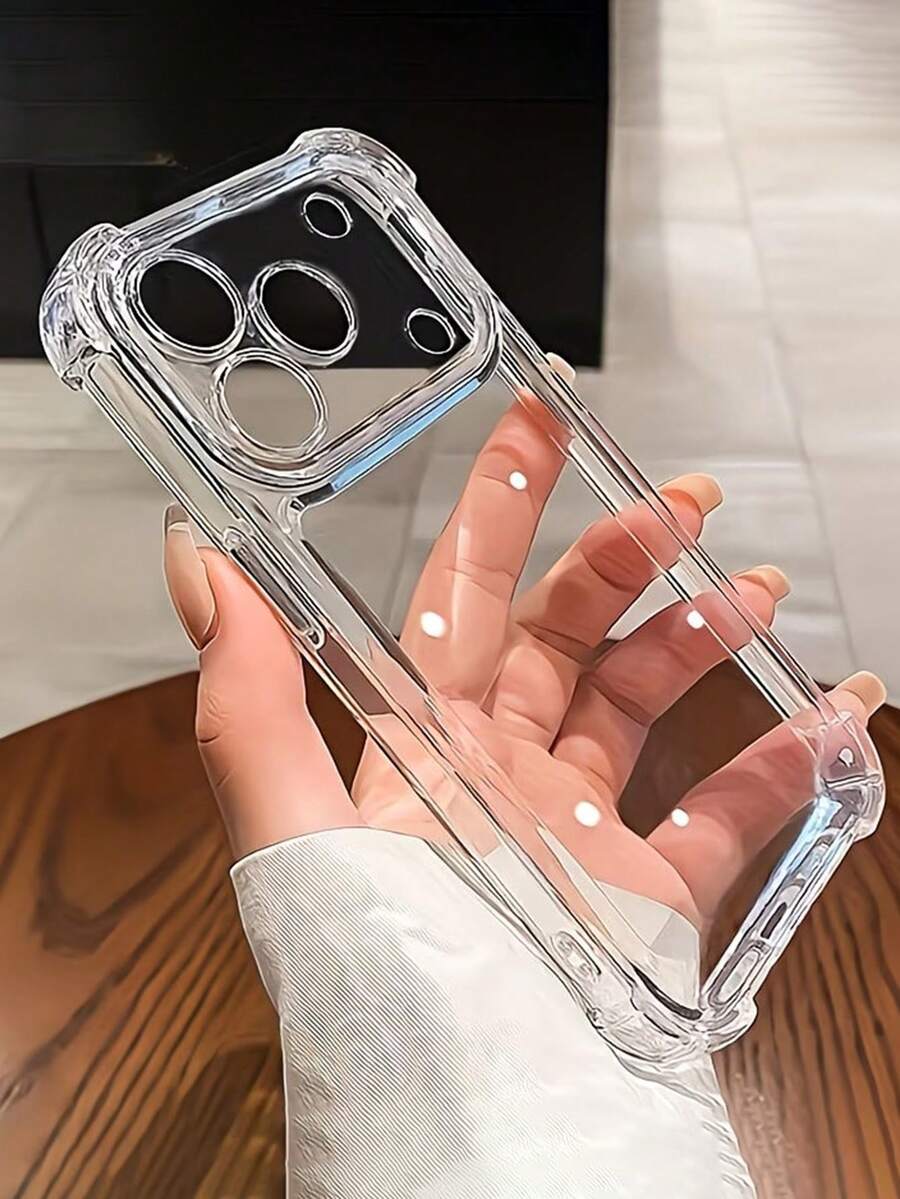 手機殼:奢華防震軟 TPU 透明保護手機殼,相容 Apple 17 16 15 14 13 12 11 Pro Max 16 15 14 8 7 Plus X Xs Max Xr 8 7 背蓋保護殼 - 透明3 - 查看 1