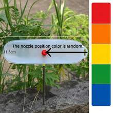 1pc Transparent Fan-Shaped Nozzle, Durable Adjustable Spray Head, Suitable For Garden Hose, Evenly Irrigates Lawn And Flower Bed, Multi-Purpose Sprayer For Insect Control And Mosquito Repellent, Leak-Proof Design - Multicolor - View 10