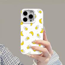 Patrón de plátano amarillo gudbananafunda de teléfono Fundas compatibles con ,Apple,VIVO,OPPO,,, y Honor.Fabricadas en silicona TPU,ofrecen protección contra golpes y caídas. - Plateado - Ver 6