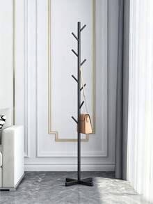 Floor Standing Metal Coat Rack, Tree-Shaped Hooks, Easy Installation, Lightweight And Durable. Suitable For Entryway, Living Room, Bedroom, Can Hang Clothes And Hats. - Random Color - View 6