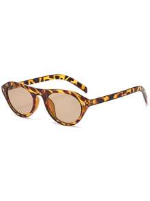 1PC/2PCS Women's Sunglasses New Personalized Retro Oval Frame Minimalist Cool Chic High-End Texture Daily Street Commute Outfit Driving Travel Beach Vacation Photo Versatile Style - Multicolor - View 19