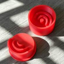 1件裝 雙層螺旋紅色研磨器 50MM 3D列印一體成型 硬塑膠 均勻細碎 便攜小號研磨器 抽菸配件 - 查看 5