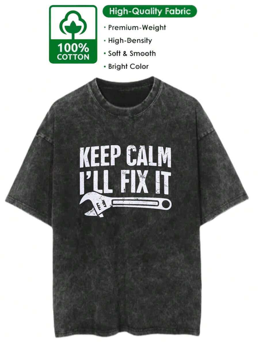 Camiseta de Cuello Redondo para Hombre G11 con Estampado de Coches y Diseño en la Espalda| Camiseta retro de hombre, estilo urbano, de corte holgado y con efecto lavado ácido. - Negro - Ver 1