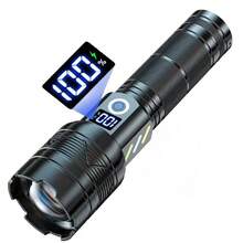 Outdoor High Power Strong Light Long Range LEP Flashlight, Telescopic Zoom Super Bright Flashlight - Multicolor - View 7