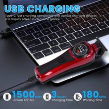 Hatteker 1pc Electric Hair Clipper For Men, Home Use Hair Trimmer, Hair Carving, Salon Haircut, LCD Digital Display Electric Hair Clipper - View 5