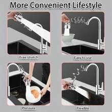 Kitchen Faucet Spray Head Accessory, Flexible Extendable Sink Extender, Pull-Out Sink Nozzle, 3-Mode Water Flow Faucet Spray Head, Suitable For Dishwashing, Vegetable Cleaning, Sink Cleaning; Suitable For Home Cooks, Apartment Renters; Suitable For Housewarming, New Year, Thanksgiving, Christmas And Mother's Day Gifts - Pull-out Three-speed Faucet Extender - View 7