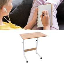 Table d'ordinateur à roulettes - Noyer - Voir 7