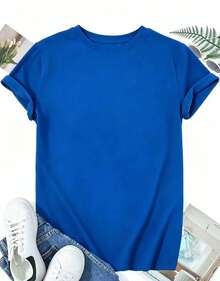 Camisetas de algodón para mujer, Camiseta cómoda con cita del musical Hamilton, Camiseta inspirada en la línea revolucionaria de Lin-Manuel Miranda, Camiseta con estampado de musical - Azul - Ver 5