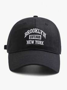 BONNY BOOM 1/2/3件刺繡字母 BROOKLYN EST.1631 NEW YORK 棒球帽，女款卡車帽，男款可調節尺寸帽子，輕量防曬帽，多功能棒球帽，適合夏季戶外運動、日常穿著、海灘派對、旅行度假，中性款，Y2K風格，送給朋友、返校、萬聖節、聖誕節、婚禮、母親節、父親節、老師、學生的完美禮物 - 彩色 - 查看 8