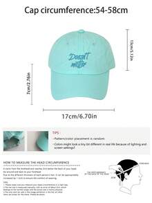 Soft Top Candy Color Cool Fashion Letter Baseball Cap For Women, Spring/Summer Outdoor Sun Protection Quick-Dry Breathable Sports Sun Hat For Travel, Back To School - Doesnt Letters - View 3