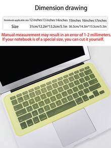Flat Keyboard Film For Laptop, Dust-Proof Keyboard Protector Cover, 14-Inch 15-Inch Silicone Keyboard Skin - Multicolor - View 8