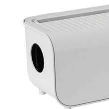 Haofy La Más Nueva Caja Organizadora de Cables de Montaje en Pared para Regletas, Cargadores, Cables de Computadora de TV con Caja Protectora para Ocultar Cables. Ideal para Oficina en - blanco marfil - Ver 5