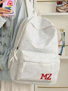 Student Backpack Simple Lightweight Backpack For Women, Lightweight Travel Women's Backpack, Fashion Niche Design Elegant Backpack - Grey - View 2
