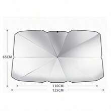 1pc Foldable Car Sun Visor, Windshield Sun Shade For Summer, Designed With Sunshade, Provides Instant Front Window Heat Protection, Easy To Store And Quick To Install - Multicolor - View 13