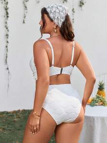 Women Plus Size Sports Dresses - Blanco - View 1