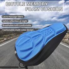 1pc 3D Fixed Gear Bicycle Saddle Cover, Mountain Bike Seat Cover, Cycling Equipment Accessory - Multicolor - View 2