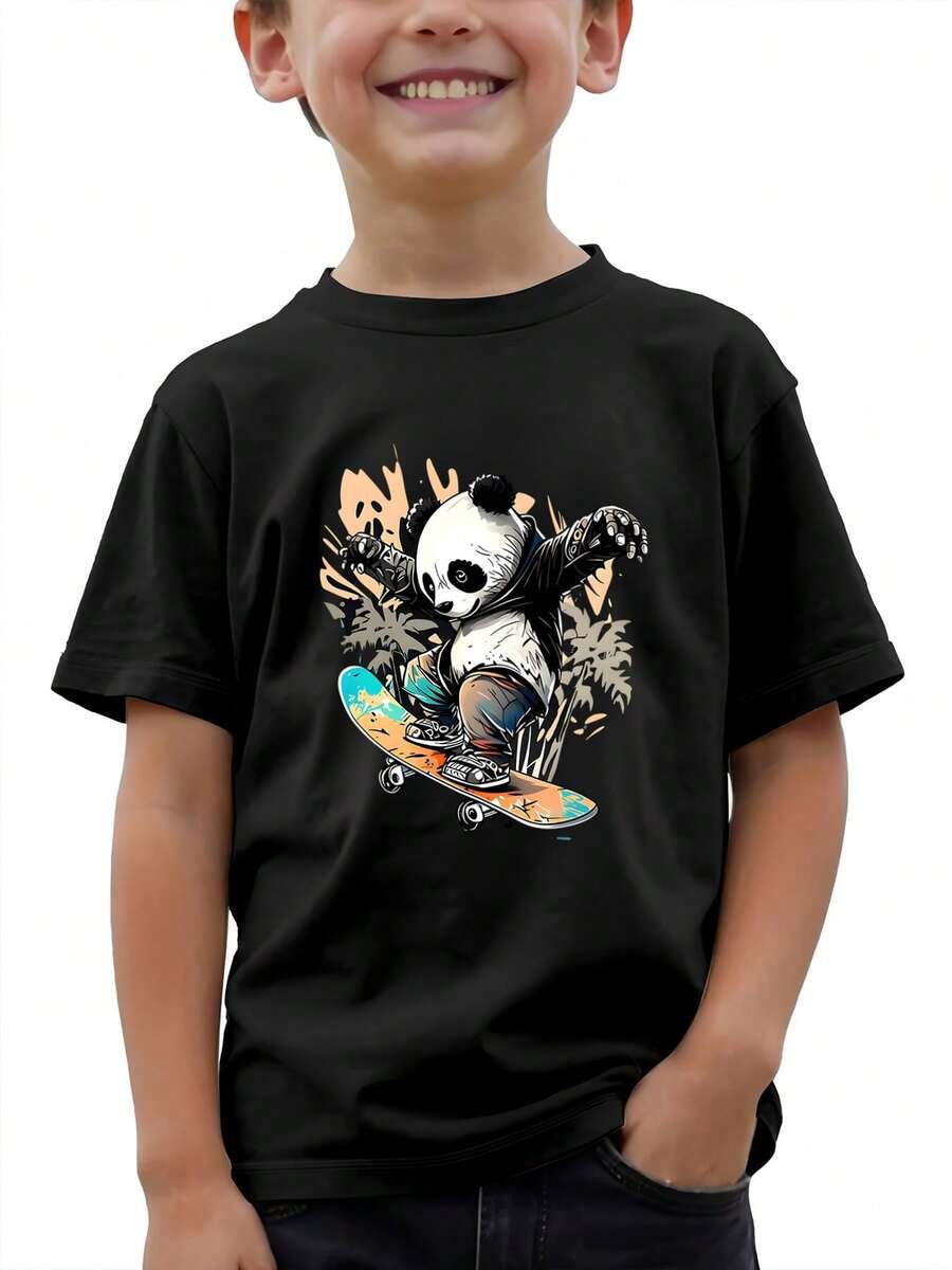 Tween Boys T-Shirts - Black - View 1