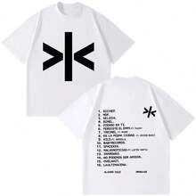 Camisetas con Estampado del Álbum Omakase de Alvaro Diaz, Gira 2026, Camisetas Hip-Hop para Hombre y Mujer, Camisetas de Verano de Algodón, Holgadas, Casuales, de Moda, Regalos para Fans - Blanco - Ver 1