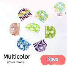 3/5/10 piezas Tapas de silicona para llaves - Cubiertas de llaves con patrones florales coloridos aleatorios con diseños de líneas, flores y círculos, suaves y duraderas, fáciles de identificar, material resistente, divertidas y creativas, adecuadas como accesorios para llaveros, perfectas para llaves de puertas - Multicolor - Ver 6