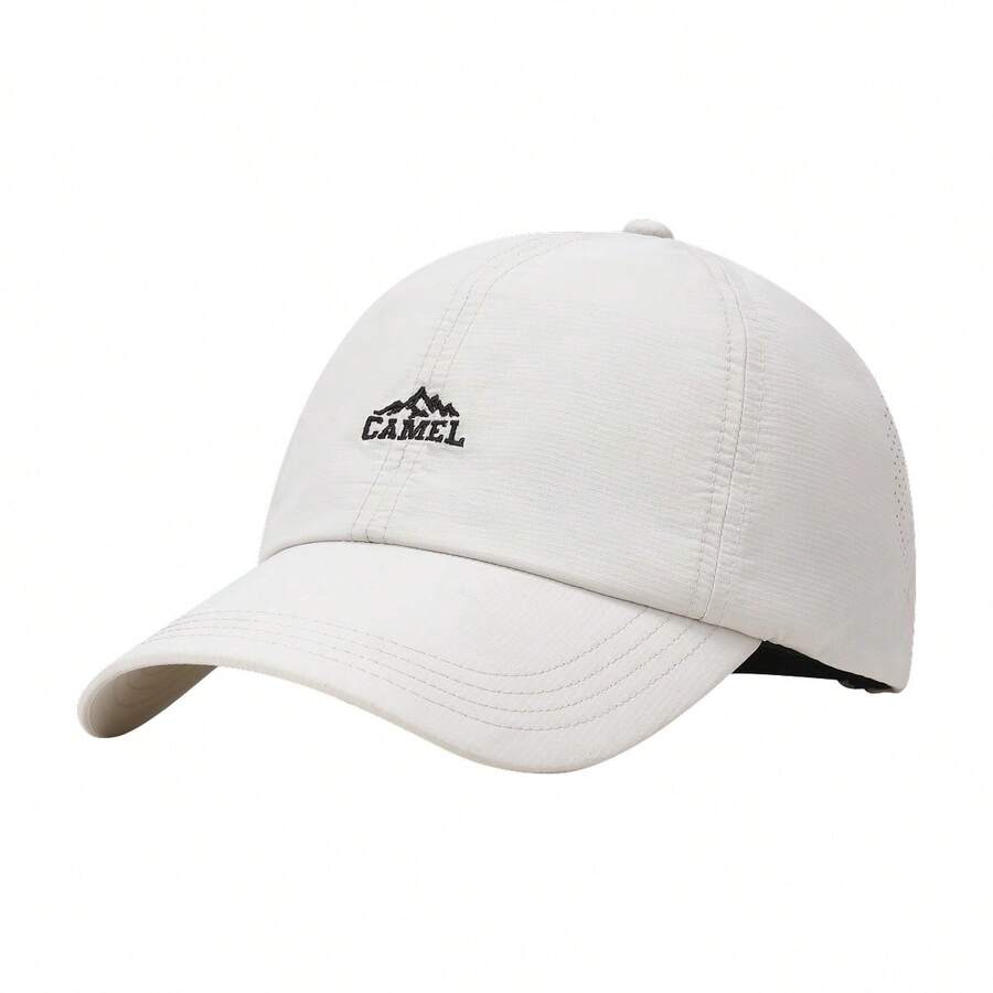 CAMEL CROWN Dune Baseball Cap, Wide Brim, Makes A Big Face Look Smaller, Tennis Retro Distressed Baseball Cap - Beige - View 1