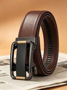 Men's Formal Automatic Buckle Belt, High-End Business Belt, Durable Fashion Accessories, Paired With Pants And Daily Casual Jeans - Multicolor - View 3