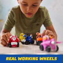 Spin Master Paw Patrol Air Rescue 6件組小狗賽車玩具車禮品套裝，包含 Archie、Mao Mao、Tian Tuan、Xiao Li、Rocky 和 Zuma，適合 3 歲及以上男孩與女孩兒童 - 瓦礫 - 查看 7