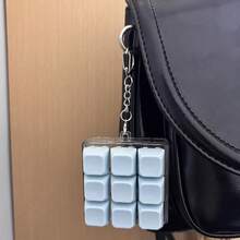Llavero de teclado cuadrado de 9 teclas/4 teclas/1 tecla, juguete de botón antiestrés, colgante creativo de teclado, adorno decorativo para bolso, regalo para amigos - Multicolor - Ver 21