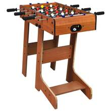 Foldable Foosball Table, 27'' Soccer Table Game W/ 2 Mini Footballs - Default Title - View 8