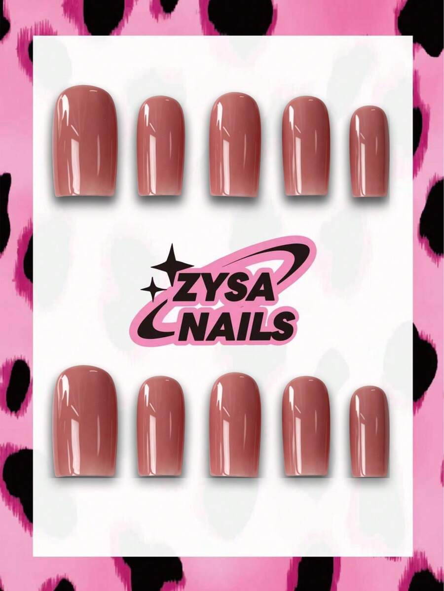Zysa 10pcs Handmade Nails Press On Nails Short Nails For Summer Vacation Graduation Party - Multicolor - View 1