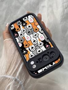 TJ147 Adorable Cat Paws Fully Enclosed For Drop Protection And Slip Resistance Features Angel Eye TPU Soft Case For  A38 A18 A15S A16S A17K A54 A58 A5i A5 Pro A5X A60 A74 A79 A57 A78 A35 A53 Find X8 Reno7 10 12 11 13 14 Pro 4F 11F 12F 12FS 13F 14F 4Z 5Z 6Z 7Z 8Z For Redmi 12 13 9C 10C 12C 13C 14C Note 9 10 11 12 13 14 Pro 10S 11S 12S 14S For Poco M6 M7 X7 For Honor X9C Magic7 Lite For Galaxy S26 Ultra For Pixel 7 For  V30 Lite For  Phone Case - 黑色 - 查看 3