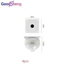 Goodsheng 4件組金屬家具腿，櫥櫃腿、沙發腿，現代金屬家具腳，替換腿 - 白色 - 查看 12